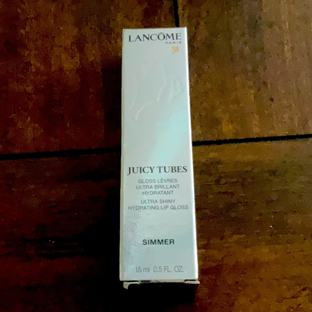 LANCOME-JUICY TUBES ULTRA SHINY LIP GLOSS #44 SIMMER FULL SIZE-0.5 Oz